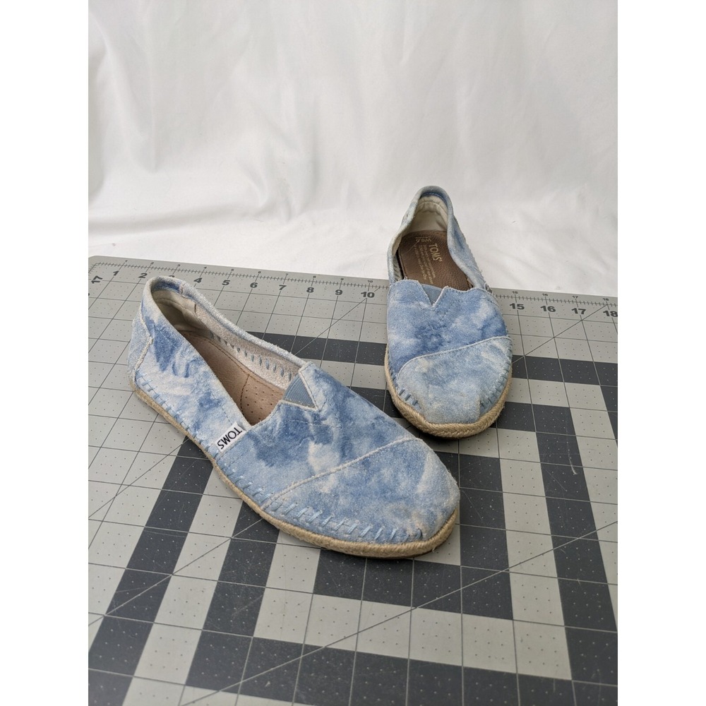 Toms Womens Shoes Tie Dye Blue Sz‎ 6.5